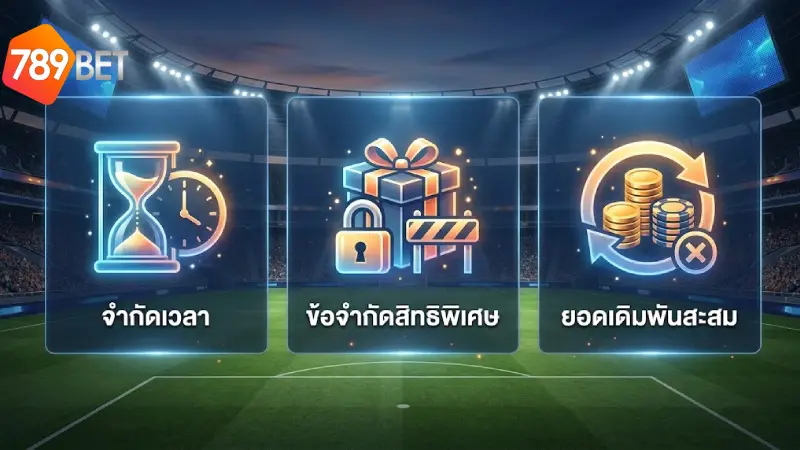 เงื่อนไขและข้อควรระวังในการใช้งาน Giftcode 789BET
